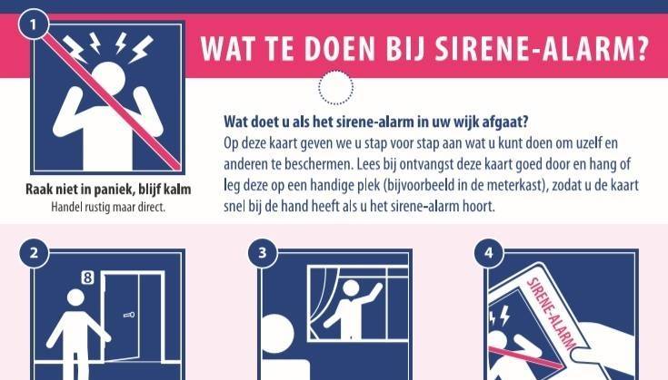 Wat te doen bij een sirene-alarm?